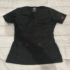Cherokee Workwear Women’s Scrub Top Black XS